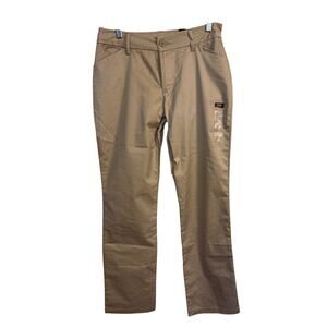 NWT Lee Wrinkle Free Flat Front Khaki Womens Pants Size 6